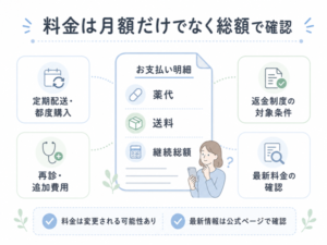 料金を見るときのポイント整理図